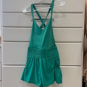 Free People FP Movement Get Your Flirt On Shortsie In Sport Green